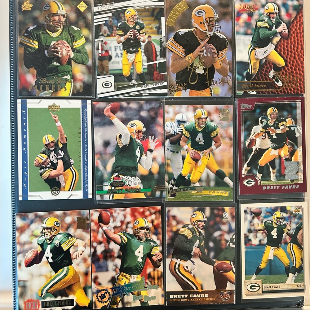 Brett Favre Lot Including Rookie Card